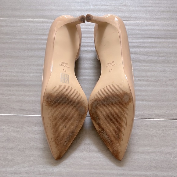 Nude Patent Leather Stuart Weitzman pumps - Picture 6 of 6